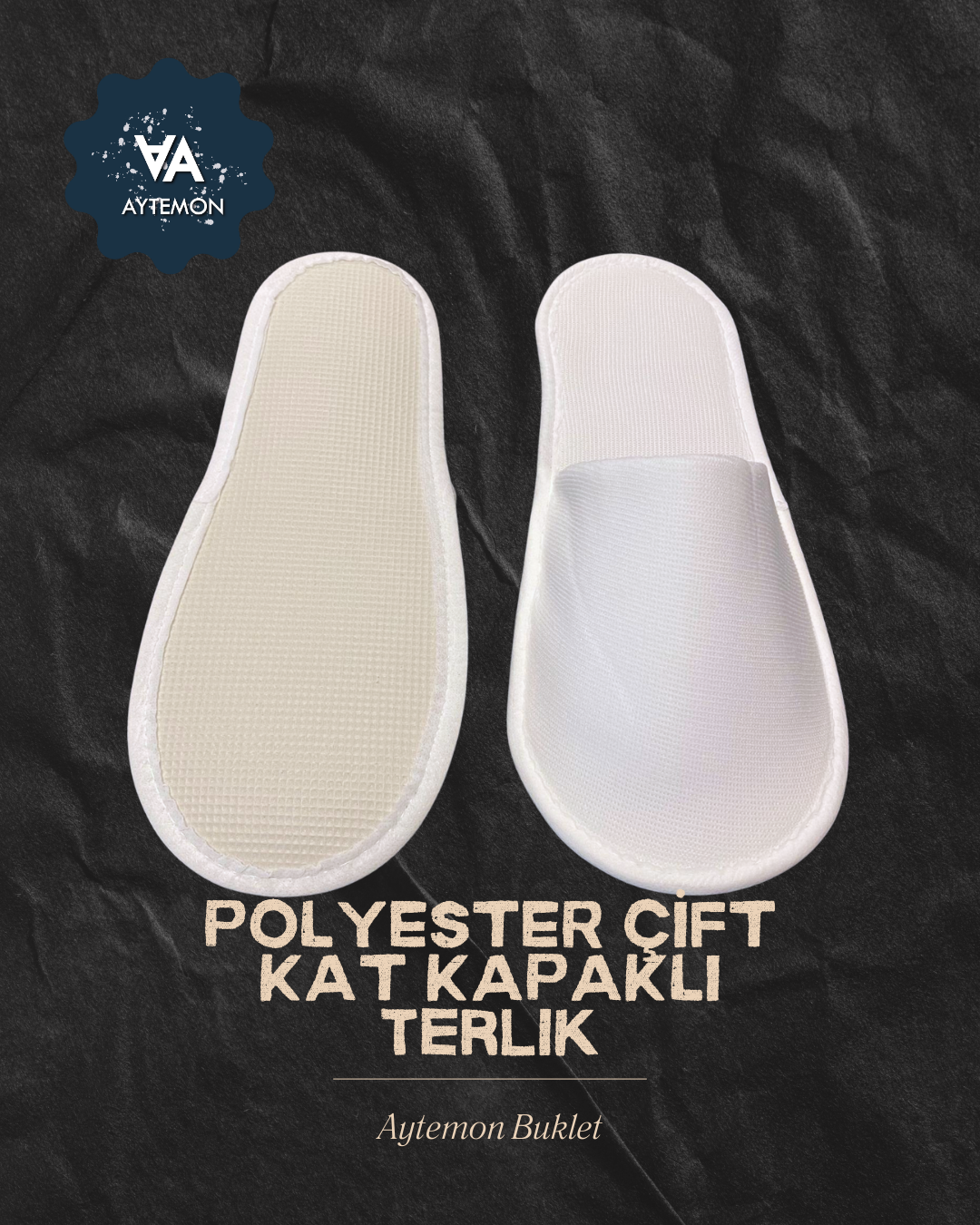 Çift Kat Polyester Havlu Terlik