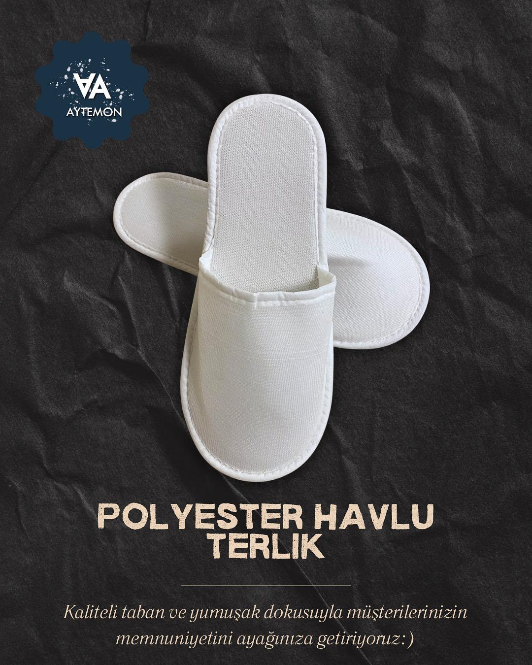 Tek Kat Polyester Havlu Terlik